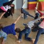 28. April 2015<br />In 3 Workshops konnten die Kinder der Kita Schwalbennest, Polch<br />die ersten HipHop-Moves mit Tanzdozentin Julianna Felske ausprobieren.